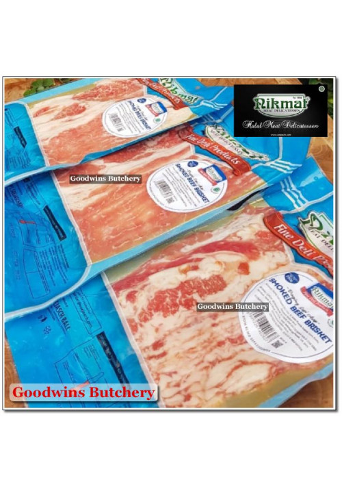 Nikmat sliced BEEF BRISKET SMOKED Soejasch Bali HALAL 250g